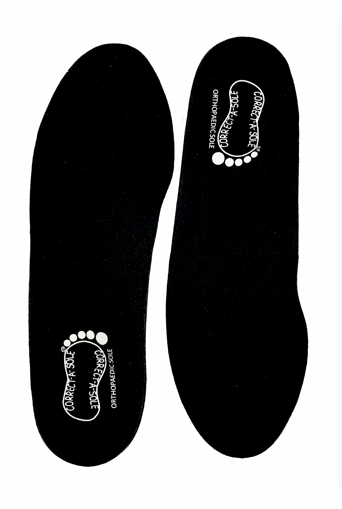Correct-a-Sole® Insoles - Black (front)