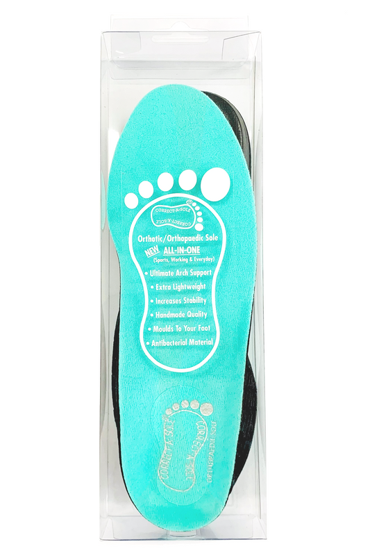 Correct-a-Sole® Insoles - Turquoise (front pack shot)