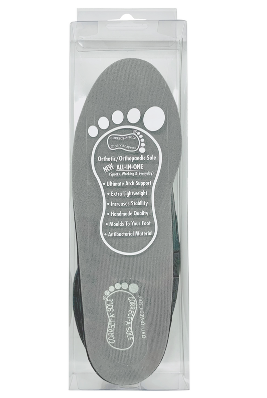 Correct-a-Sole® Insoles - Grey (front pack shot)
