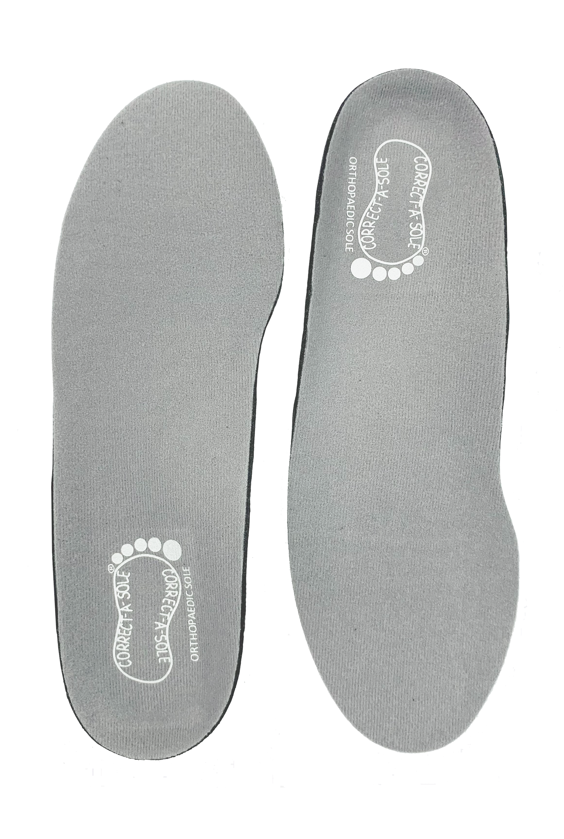 Correct-a-Sole® Insoles - Grey (front)