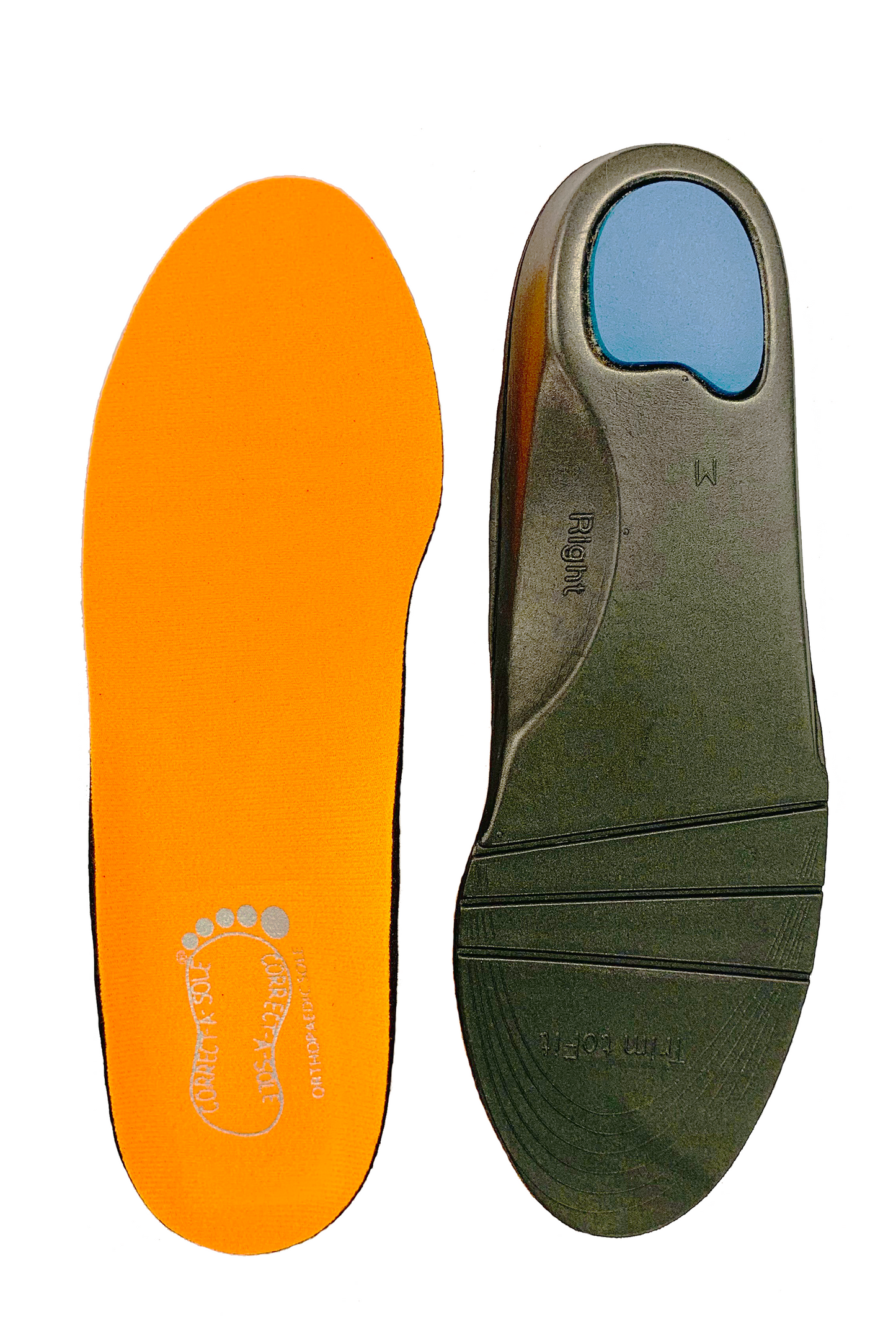 Correct-a-Sole® Insoles - Orange (front & back)