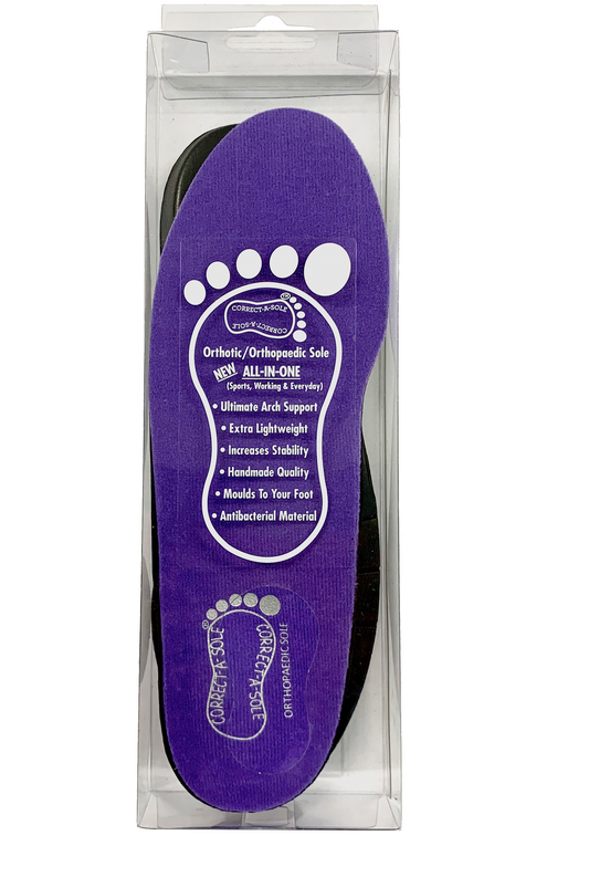 Correct-a-Sole® Insoles - Purple (front pack shot)