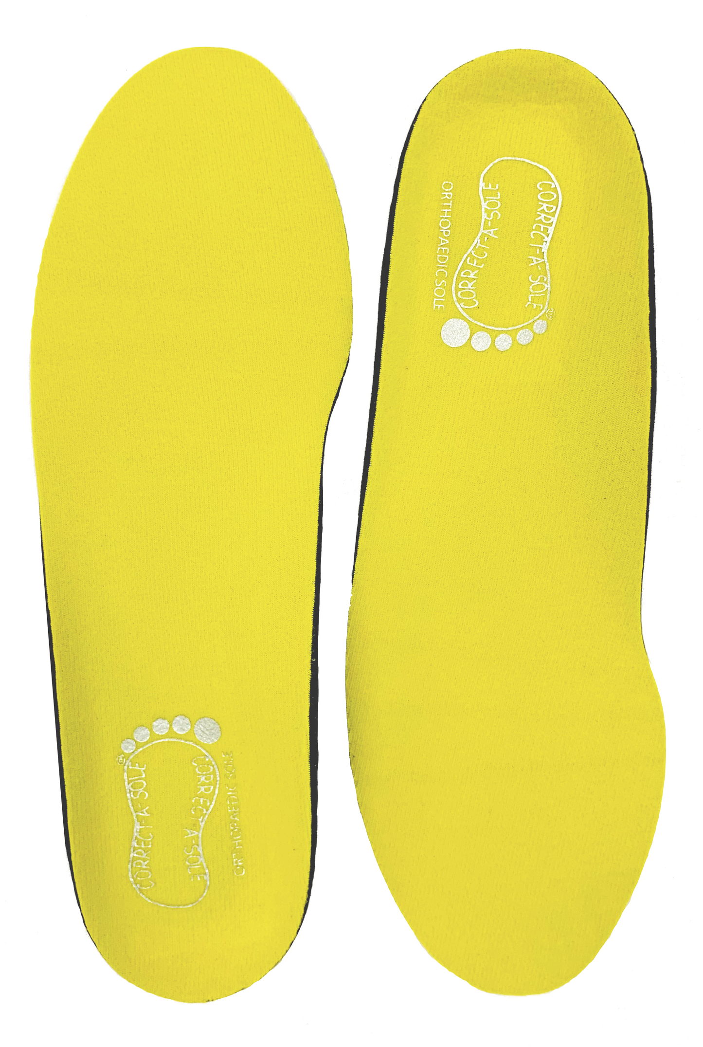 Correct-a-Sole® Insoles - Yellow (front)